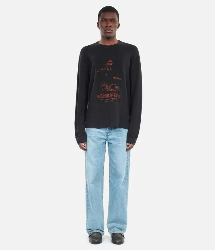 Men Black Fever Serigraphy Sweatshirt THE KOOPLES Sweatshirts and Sweatpants
