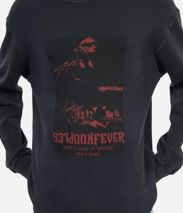 Men Black Fever Serigraphy Sweatshirt THE KOOPLES Sweatshirts and Sweatpants