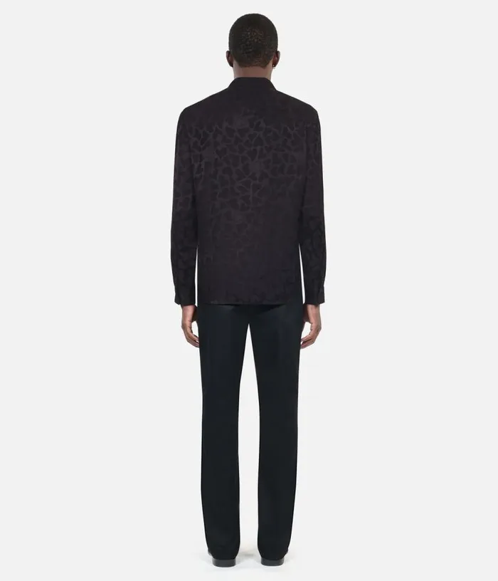 Men Black Jacquard Shirt THE KOOPLES Shirts