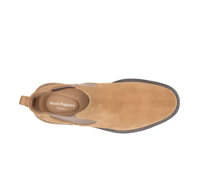 Men Boots Hush Puppies Davis Chelsea Boot Chestnut Suede Men Boots Hush Puppies Davis Chelsea Boot Chestnut Suede