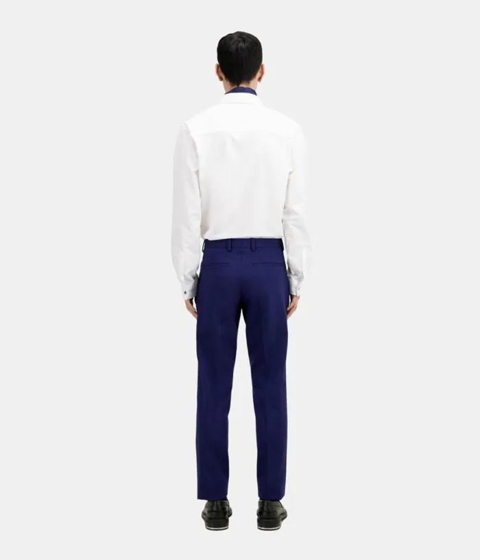 Men Bright Blue Wool Suit Trousers THE KOOPLES Blazers and Suits