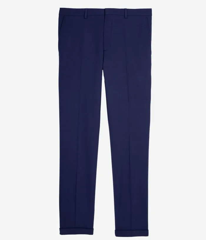 Men Bright Blue Wool Suit Trousers THE KOOPLES Blazers and Suits
