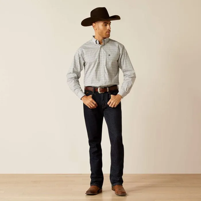 Men Button Down Shirts Ariat Reign Classic Fit Shirt White Men Button Down Shirts Ariat Reign Classic Fit Shirt White