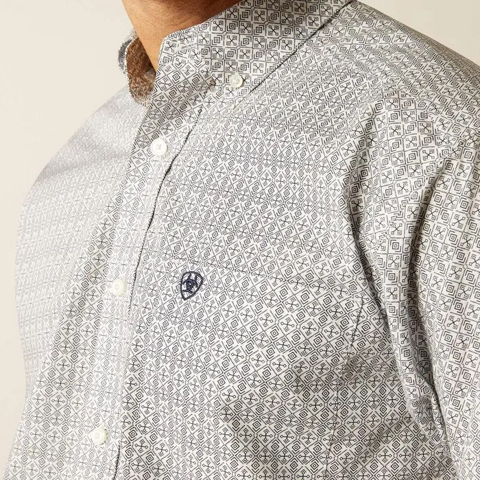 Men Button Down Shirts Ariat Reign Classic Fit Shirt White Men Button Down Shirts Ariat Reign Classic Fit Shirt White