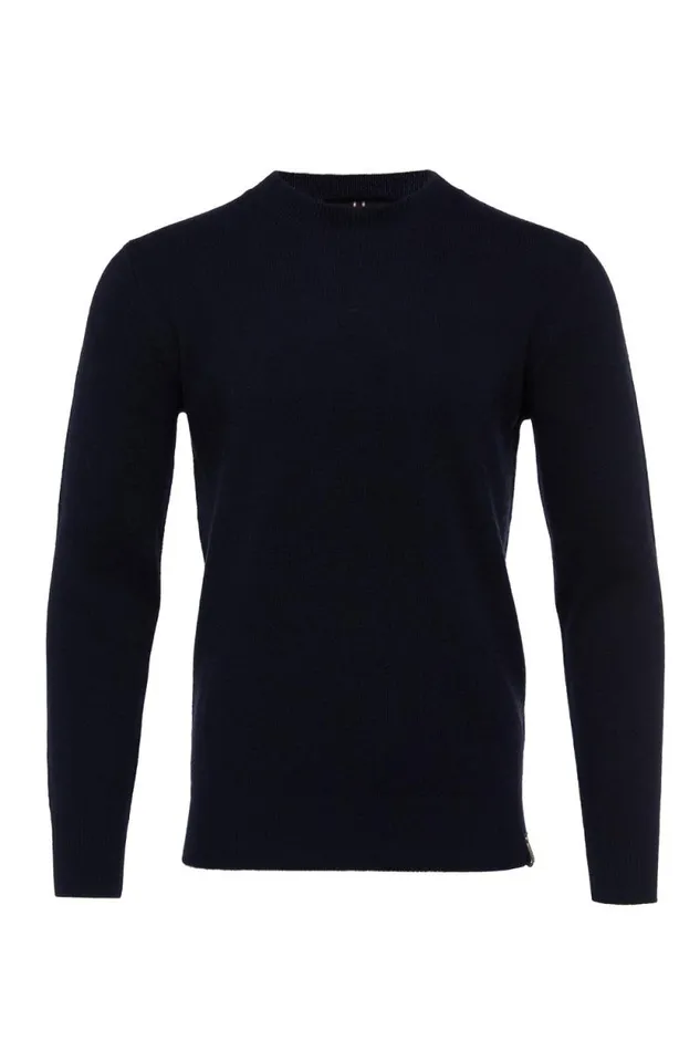 Men Byron Crew Neck Knit Navy Holland Cooper Knitwear