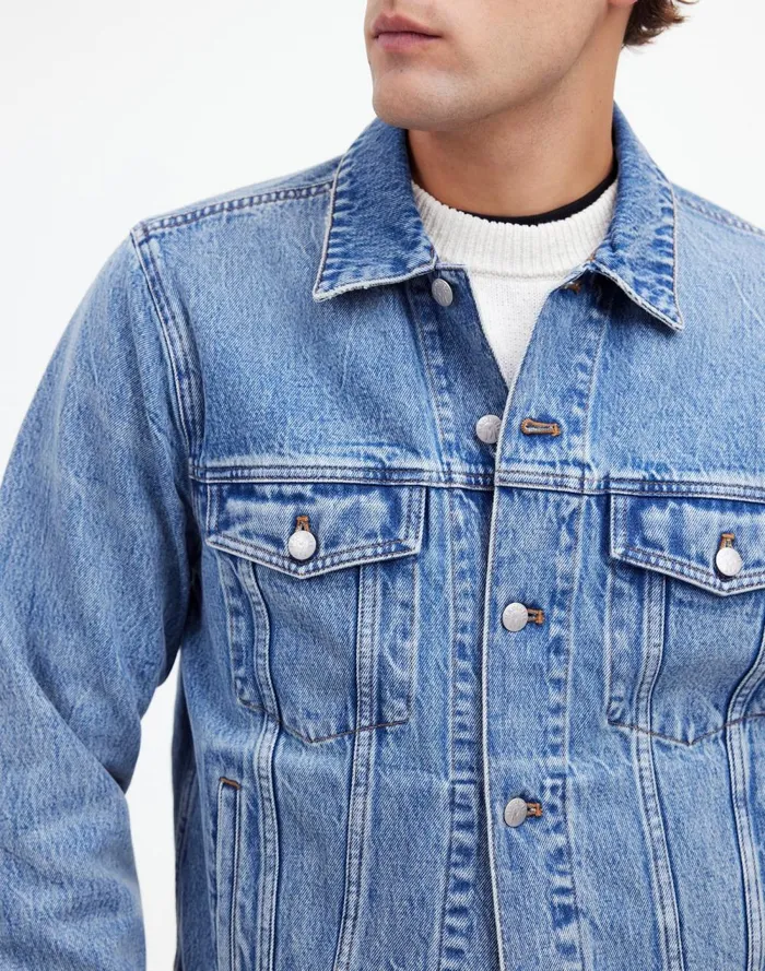 Men Coats Jackets Madewell Denim Trucker Jacket Parkyn Wash