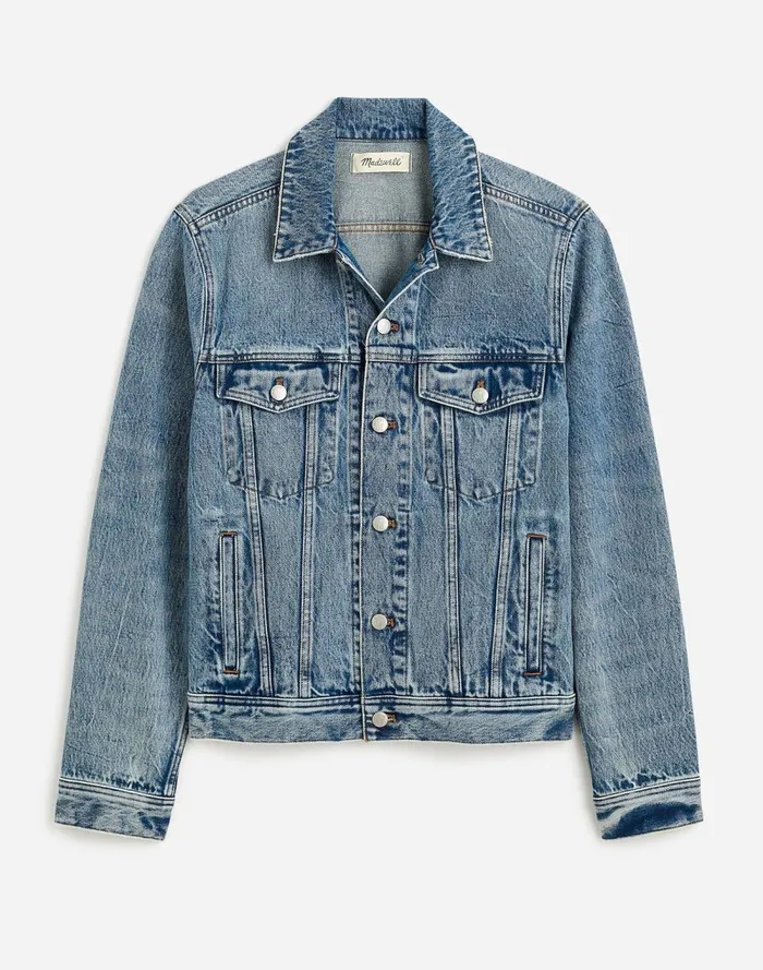 Men Coats Jackets Madewell Denim Trucker Jacket Parkyn Wash