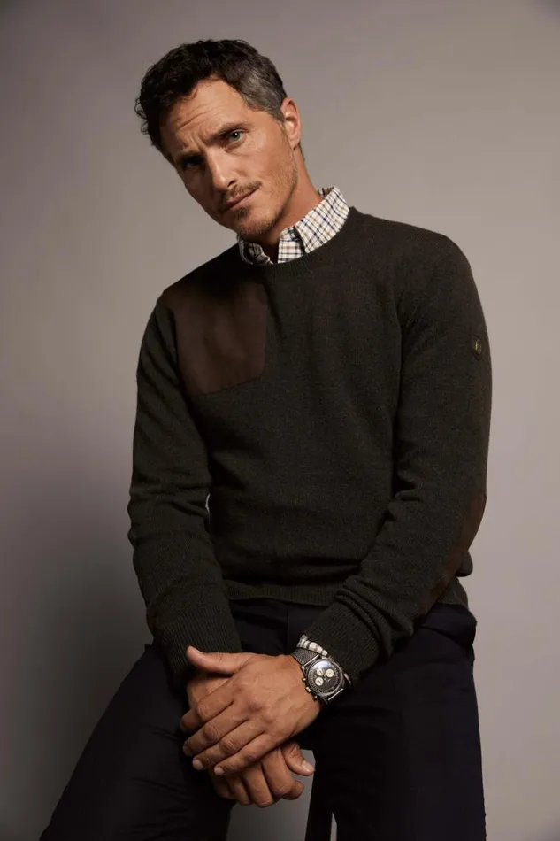Men Country Crew Neck Knit Moss Holland Cooper Knitwear Men Country Crew Neck Knit Moss Holland Cooper Knitwear