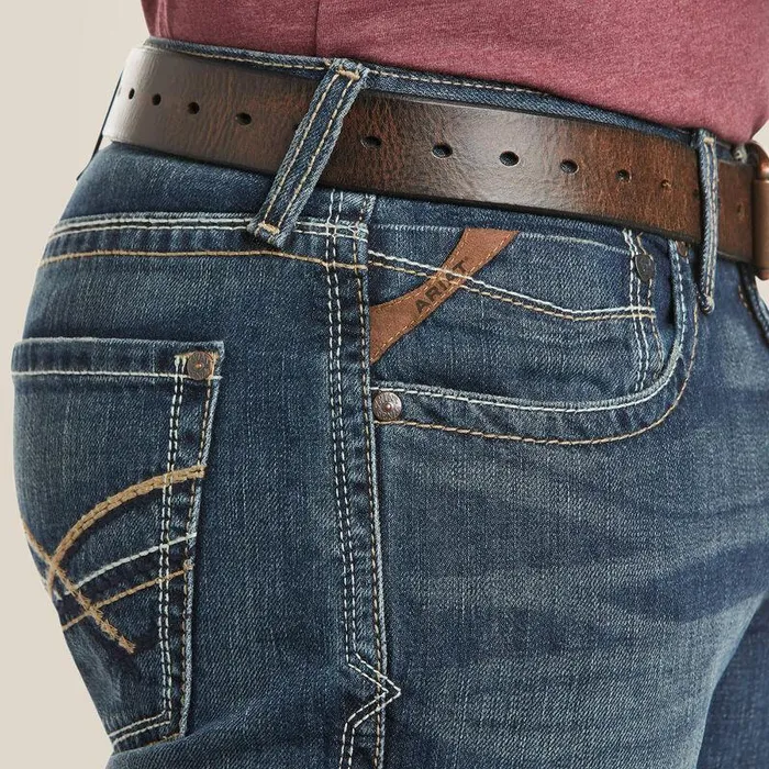 Men Denim Ariat M5 Slim Deadrun Stackable Straight Leg Jean Deadrun