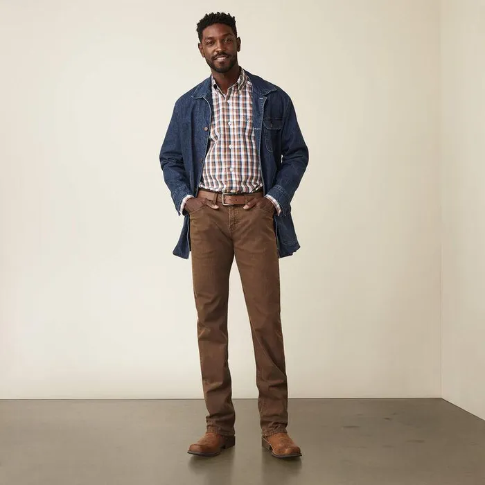 Men Denim Ariat M7 Grizzly Straight Jean Peat