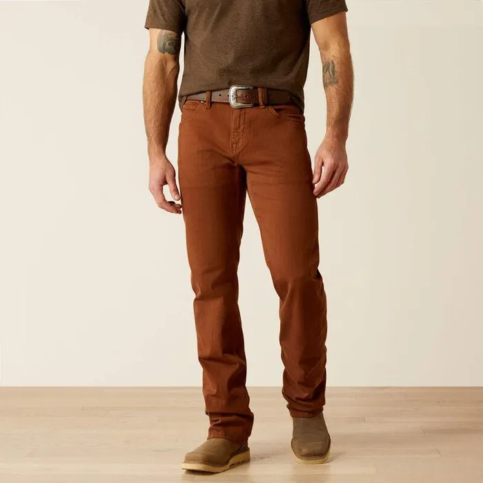 Men Denim Ariat M7 Slim Hansen Straight Leg Jeans Downtown Brown