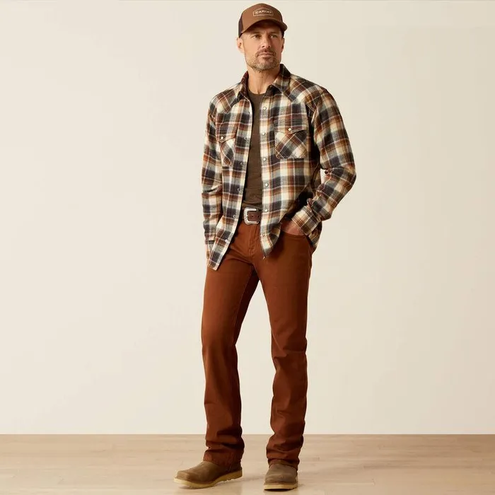 Men Denim Ariat M7 Slim Hansen Straight Leg Jeans Downtown Brown