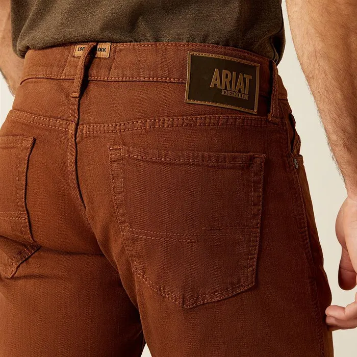 Men Denim Ariat M7 Slim Hansen Straight Leg Jeans Downtown Brown