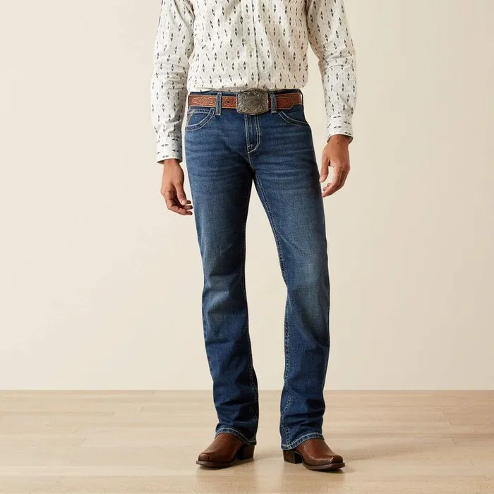 Men Denim Ariat M7 Slim Wesley Straight Leg Jeans Kenny