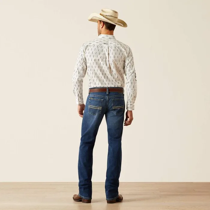 Men Denim Ariat M7 Slim Wesley Straight Leg Jeans Kenny