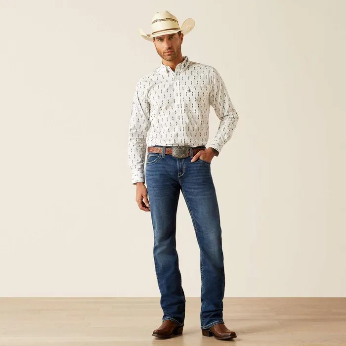 Men Denim Ariat M7 Slim Wesley Straight Leg Jeans Kenny