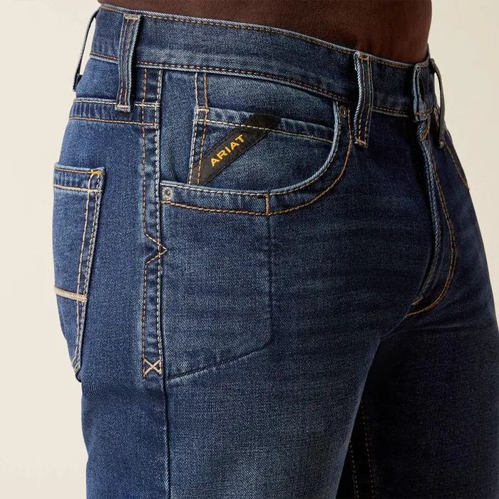 Men Denim Ariat Rebar M4 Relaxed Acclimatize Boot Cut Jean Galveston Men Denim Ariat Rebar M4 Relaxed Acclimatize Boot Cut Jean Galveston