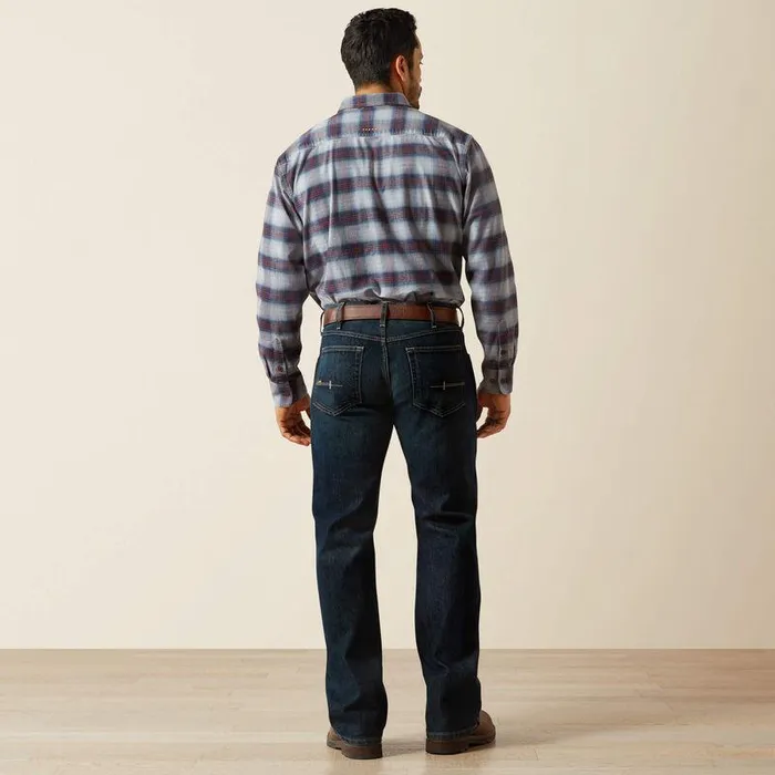 Men Denim Ariat Rebar M5 Straight DuraStretch Edge Stackable Straight Leg Jean Blackstone Men Denim Ariat Rebar M5 Straight DuraStretch Edge Stackable Straight Leg Jean Blackstone