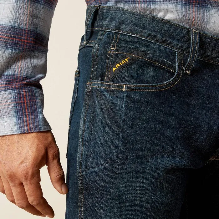 Men Denim Ariat Rebar M5 Straight DuraStretch Edge Stackable Straight Leg Jean Blackstone Men Denim Ariat Rebar M5 Straight DuraStretch Edge Stackable Straight Leg Jean Blackstone