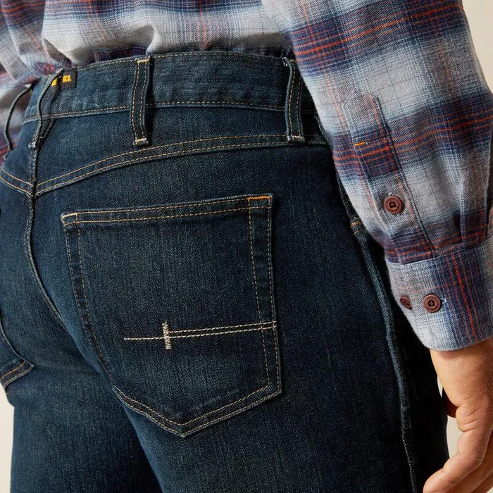 Men Denim Ariat Rebar M5 Straight DuraStretch Edge Stackable Straight Leg Jean Blackstone Men Denim Ariat Rebar M5 Straight DuraStretch Edge Stackable Straight Leg Jean Blackstone