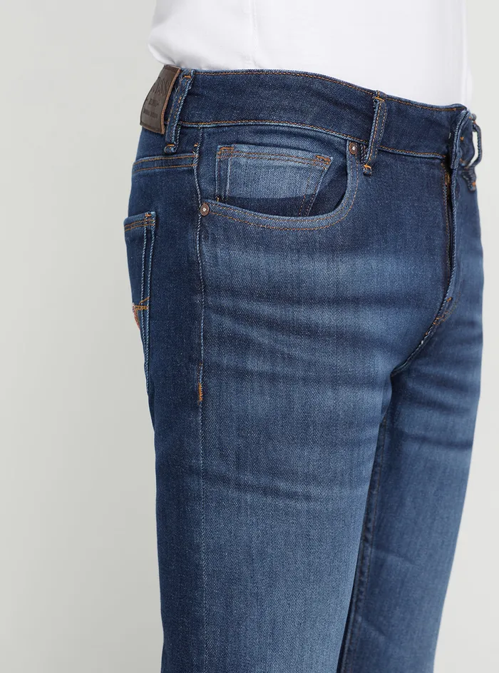 Men Denim GUESS Eco Lowrise Skinny Miami Denim Jeans In Carry Dark Wash