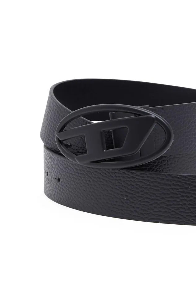 Men Diesel Belts B1DR REV II Black