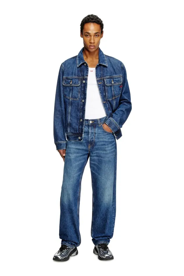 Men Diesel Jackets DBARCY Medium Blue