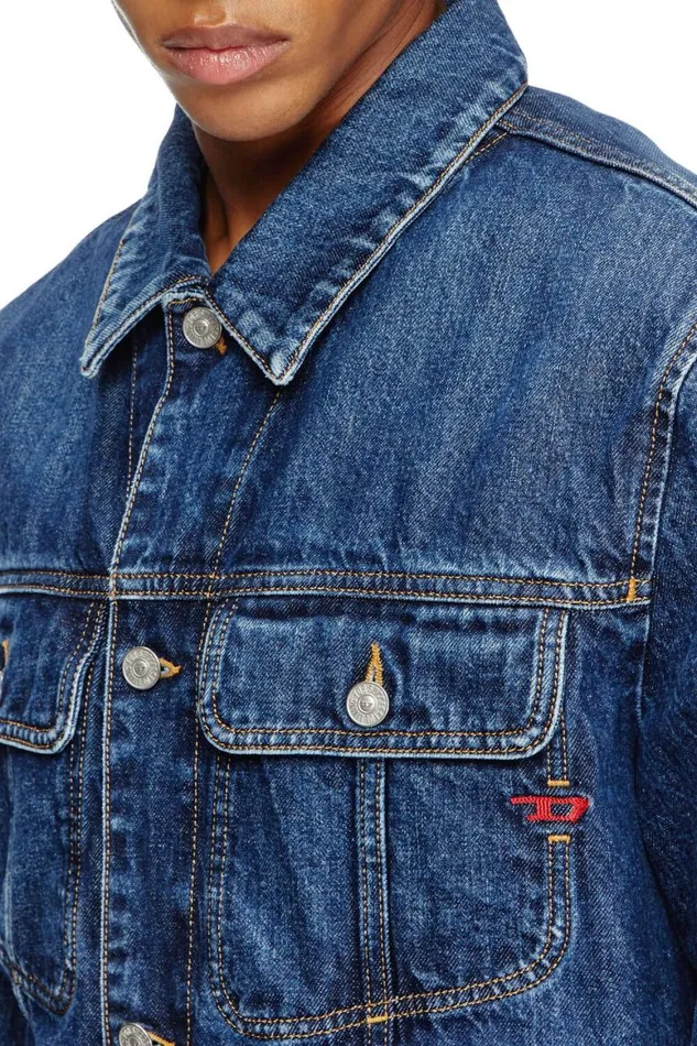 Men Diesel Jackets DBARCY Medium Blue