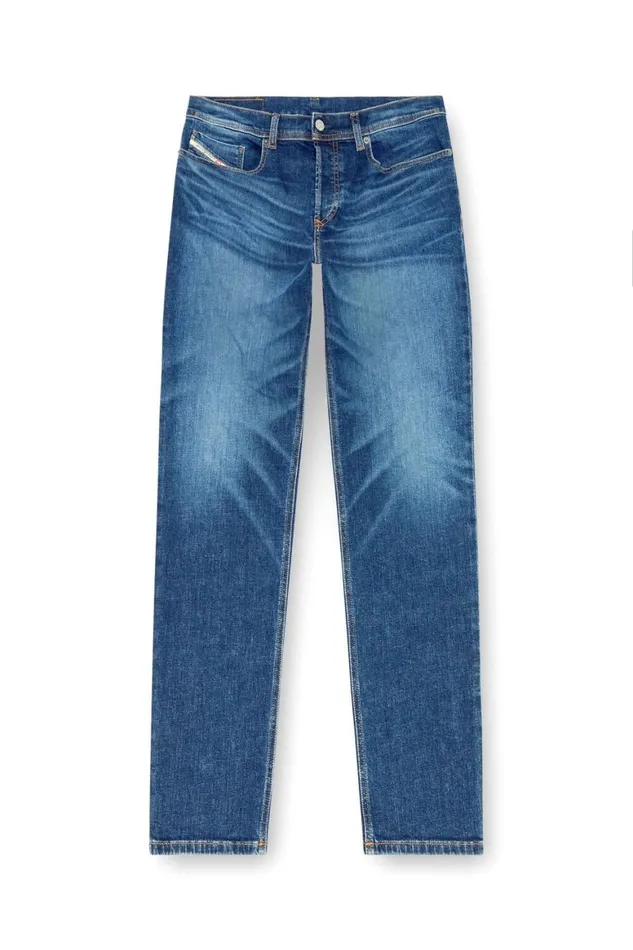 Men Diesel Jeans Regular Jeans 2023 DFinitive 09J47 Dark Blue