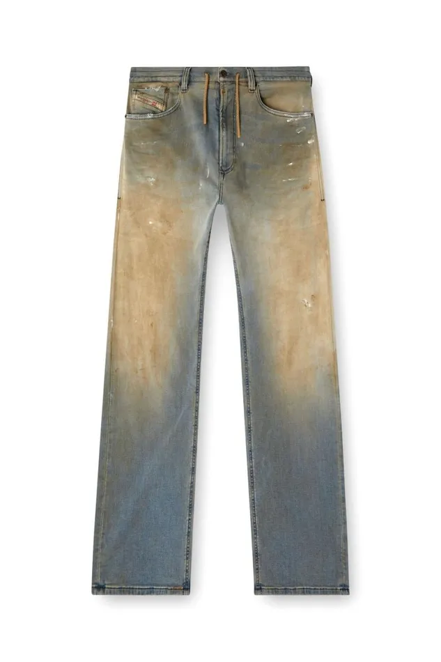 Men Diesel Jeans Relaxed 2080 DReel Joggjeans 068QL Light Blue Men Diesel Jeans Relaxed 2080 DReel Joggjeans 068QL Light Blue