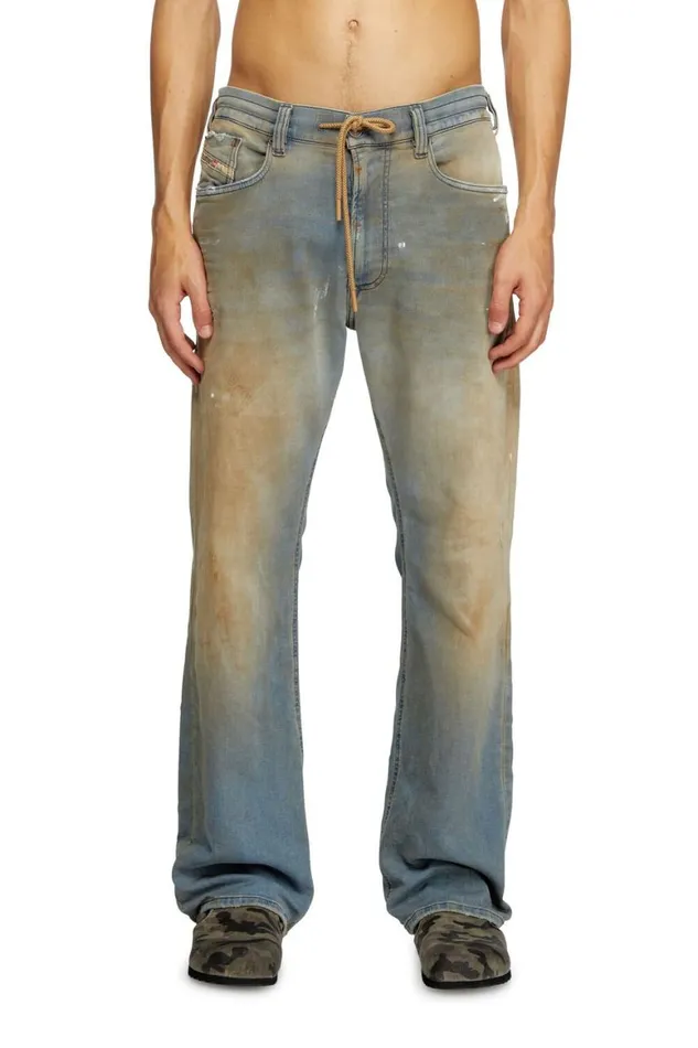 Men Diesel Jeans Relaxed 2080 DReel Joggjeans 068QL Light Blue Men Diesel Jeans Relaxed 2080 DReel Joggjeans 068QL Light Blue
