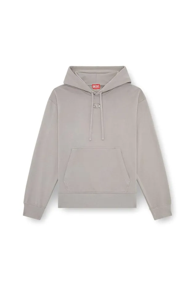 Men Diesel Sweatshirts and Hoodies SMACSHOODOD Grey