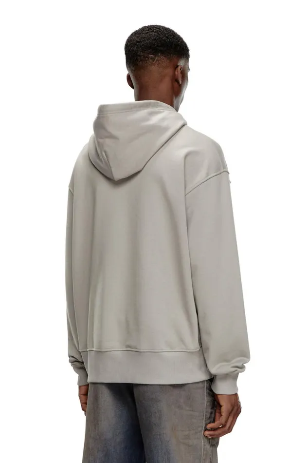 Men Diesel Sweatshirts and Hoodies SMACSHOODOD Grey