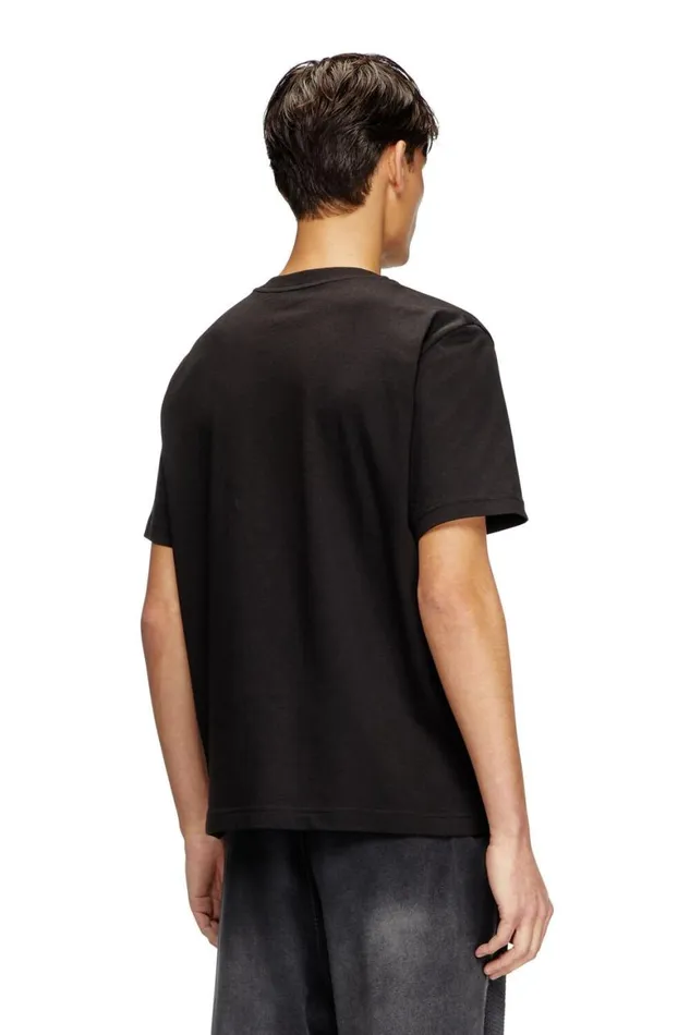 Men Diesel TShirts and Polos TADJUSTBIGOVAL Black