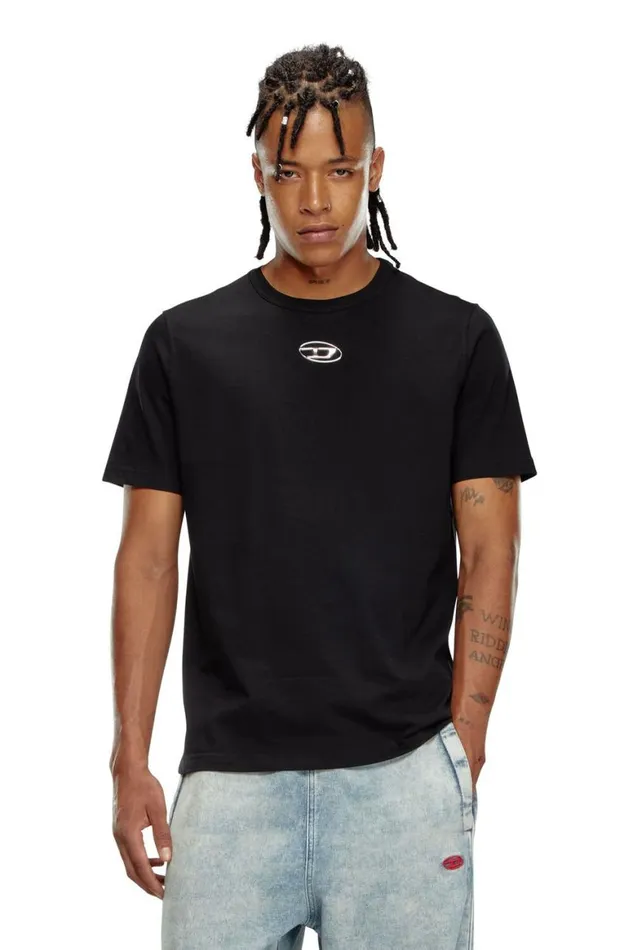 Men Diesel TShirts and Polos TADJUSTOD Black