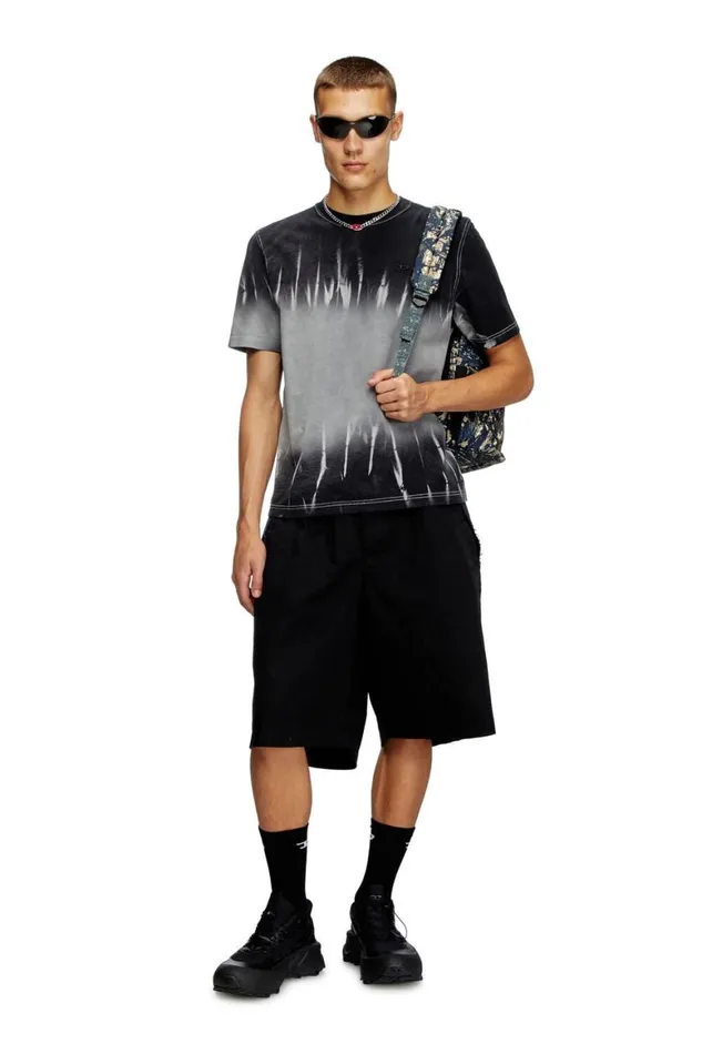 Men Diesel TShirts and Polos TADJUSTR21 Black