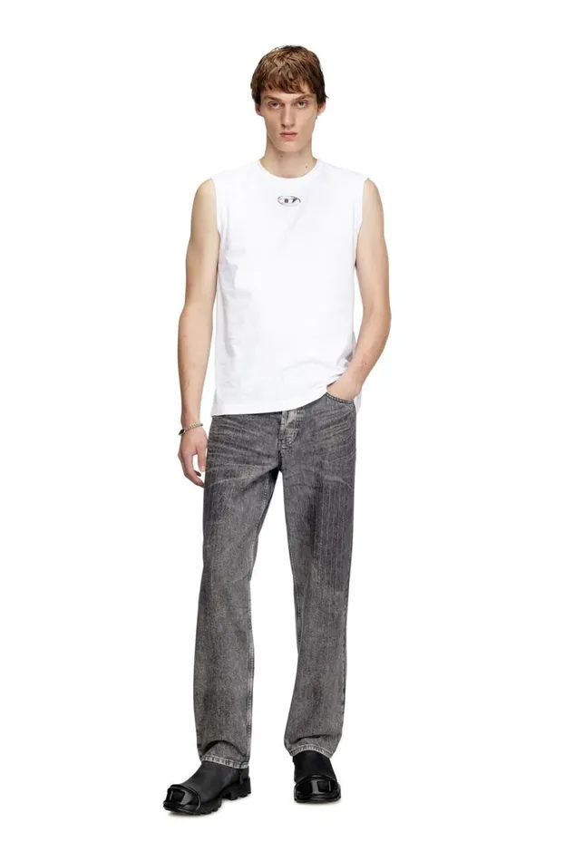 Men Diesel TShirts and Polos TBISCOOD White