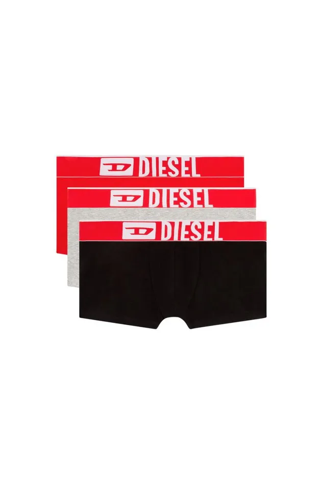 Men Diesel Underwear UMBXDAMIENTHREEPACK55EL Blackred Men Diesel Underwear UMBXDAMIENTHREEPACK55EL Blackred