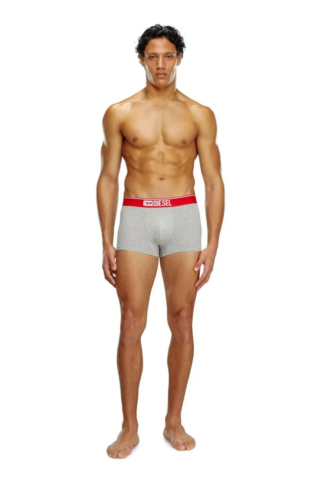 Men Diesel Underwear UMBXDAMIENTHREEPACK Redgrey Men Diesel Underwear UMBXDAMIENTHREEPACK Redgrey