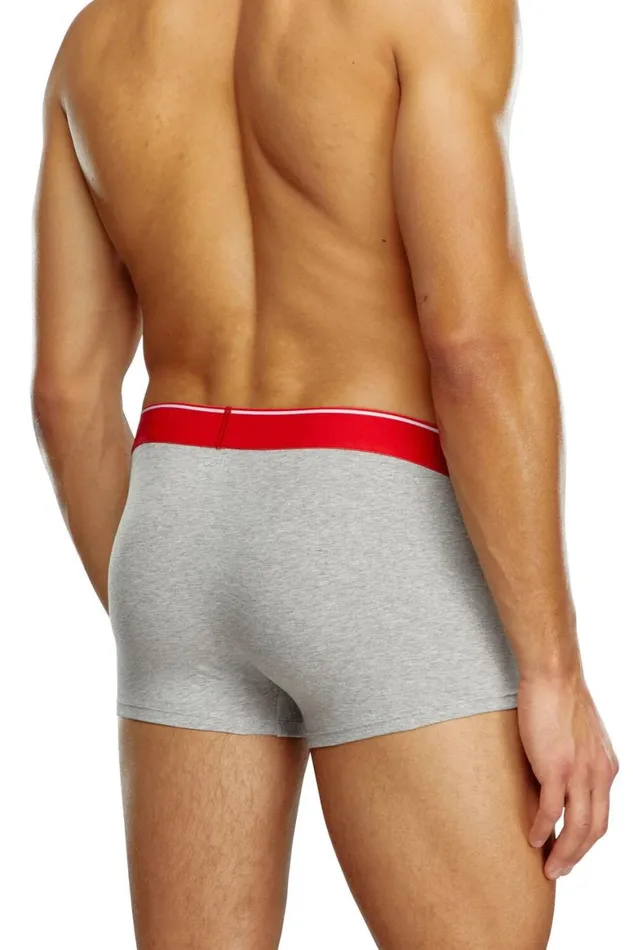 Men Diesel Underwear UMBXDAMIENTHREEPACK Redgrey Men Diesel Underwear UMBXDAMIENTHREEPACK Redgrey