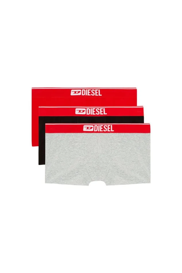 Men Diesel Underwear UMBXDAMIENTHREEPACK Redgrey Men Diesel Underwear UMBXDAMIENTHREEPACK Redgrey