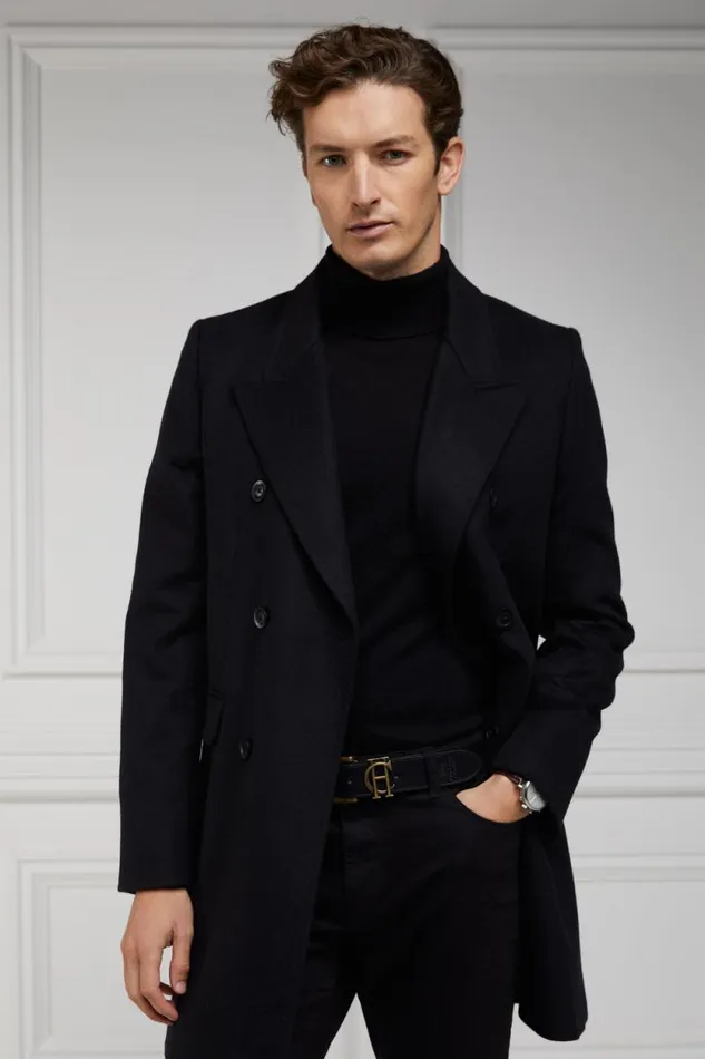 Men Fine Roll Neck Knit Black Holland Cooper Knitwear Men Fine Roll Neck Knit Black Holland Cooper Knitwear