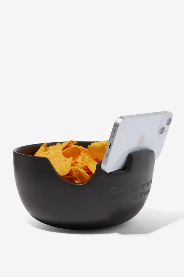 Men Gifting Cotton On Self Love Bowl Cant Talk Eating Black