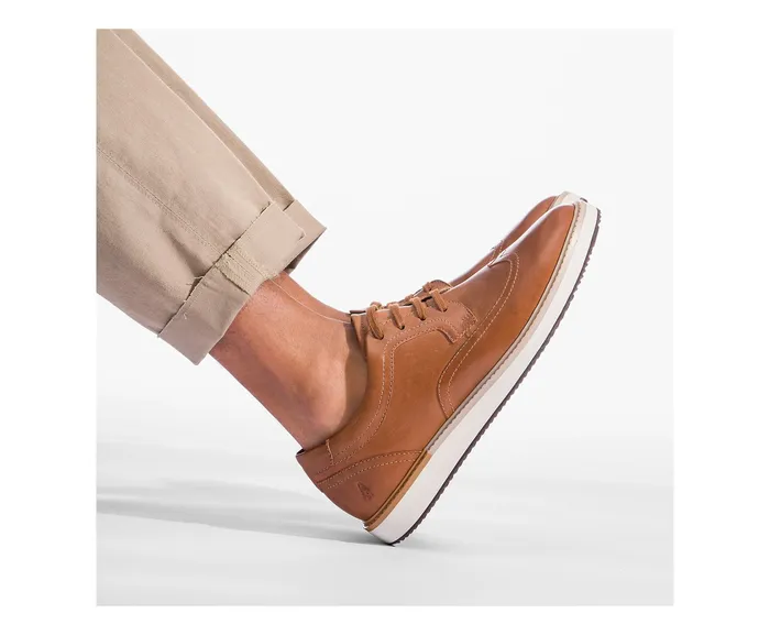 Men Hush Puppies Heath Wingtip Oxford Navy Nubuck Sneakers