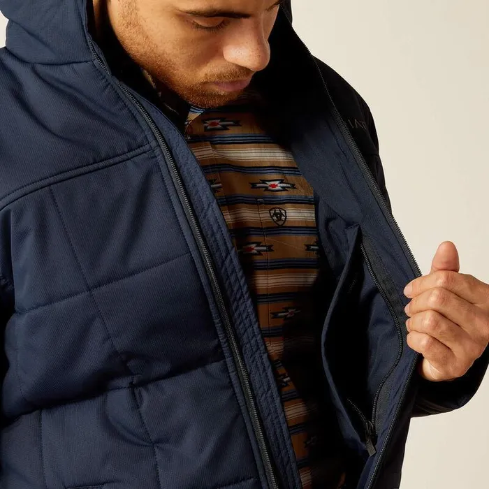 Men Jackets and Vests Ariat Crius Insulated Jacket Dark Sapphire Men Jackets and Vests Ariat Crius Insulated Jacket Dark Sapphire
