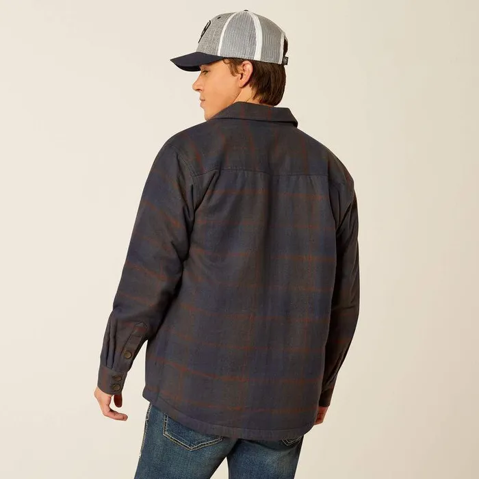 Men Jackets and Vests Ariat Hastings Retro Shirt Jacket Parisian Night Men Jackets and Vests Ariat Hastings Retro Shirt Jacket Parisian Night