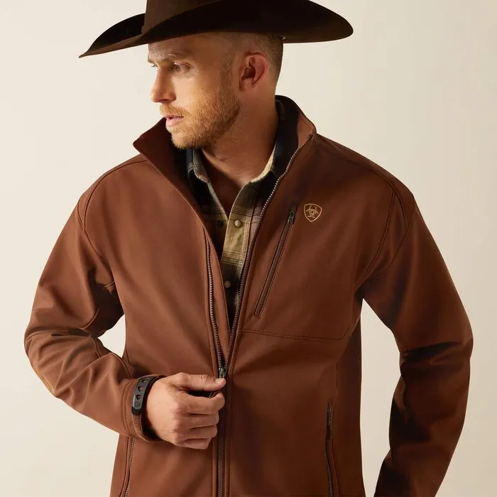 Men Jackets and Vests Ariat Logo 20 Softshell Jacket Potting Soil Men Jackets and Vests Ariat Logo 20 Softshell Jacket Potting Soil