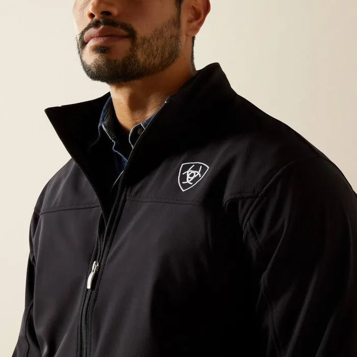 Men Jackets and Vests Ariat New Team Softshell MEXICO Jacket Black Men Jackets and Vests Ariat New Team Softshell MEXICO Jacket Black