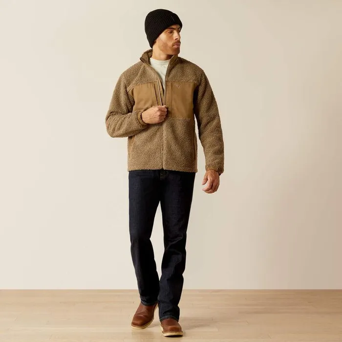 Men Jackets and Vests Ariat Odessa Sherpa Jacket Brindle Men Jackets and Vests Ariat Odessa Sherpa Jacket Brindle