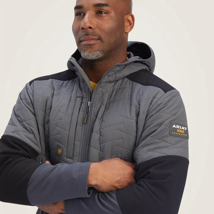 Men Jackets and Vests Ariat Rebar Cloud 9 Insulated Jacket Rebar Grey Men Jackets and Vests Ariat Rebar Cloud 9 Insulated Jacket Rebar Grey